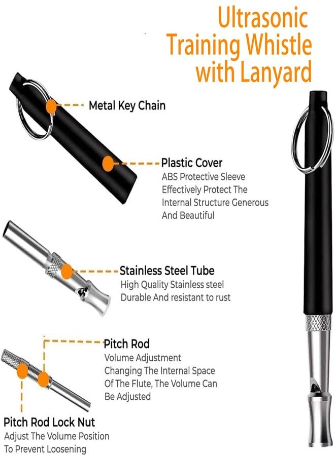 LASVIAL Training Kit - 1 Target Stick, 1 Training Clicker, 1 Whistle - Dog Training Equipment Tools, Cat Toilet Trainer Kit, Agility Training Lure Course For Dogs, Kitten Puppy Behavior Aids Trick (B Type) - Image 4